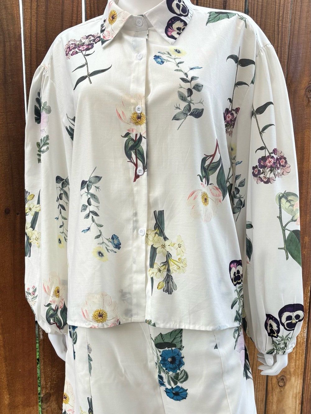 YOZY Floral Linen Blend 2 Piece Shorts Set XL US 12 NWOT